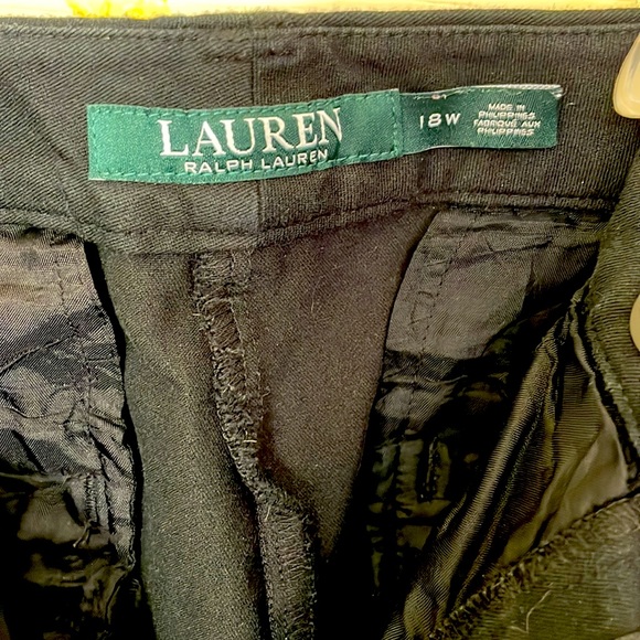 Ralph Lauren Black Cotton Shorts Size 18W - Picture 4 of 5